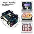 thumbnail image 3 of Unicorn Double Layered Insulated Lunch Bag with Two Compartments, Large Capacity, Handheld Meal Bag - 7.1x11.4x16.1 inches, 3 of 6