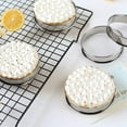 thumbnail image 4 of HSHDLDF Crumpet Rings, English Muffin Rings 4 Inch,Stainless Steel Tart Rings for Baking,Double Rolled Nonstick Round Cake Ring, Metal Pastry Ring Mold for Griddle, Cooking Egg Ring for Dessert Food, 4 of 7