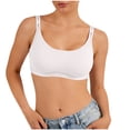 thumbnail image 4 of Seamless Bra For Women, Solid Color Wire-Free Design with Adjustable Letter Straps, Lifting Soft Support for Everyday Wear, 4 of 5