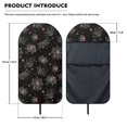 thumbnail image 7 of Chririnla Halloween Terry Cloth Car Seat Cover with Spider Web Pattern, Waterproof Sweat Proof Front Seat Cover for Trucks Cars SUVs Vans, 7 of 7