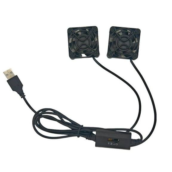40mm USB cooling dual fan with 3 adjustable speeds for laptops and other devices