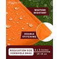 thumbnail image 2 of Play Platoon Weather Resistant Cornhole Bags - Set of 8 Regulation Corn Hole Bean Bags - Camo & Orange - Durable Duck Cloth Corn Hole Bag for Tossing Game, Includes Tote Bag, 2 of 7