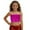 Hot Pink, variant on Girls Tank Top Sparkly Sequin Wrap Dance Cheerleading Stretchy Photoshoot Crop Bandeau For Dance Party And Stage Base Top Size 4-5 Years Silver