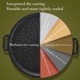 thumbnail image 5 of Non Stick Korean BBQ Grill Pan Round Griddle for Stove Top Induction Cooktop Outdoor Camping Travel,1PC,Black, 5 of 9