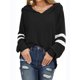 thumbnail image 1 of Worallymy Mujeres Casual Color Block Sudaderas con Capucha Tops Manga Larga Cordón Pullover Sudaderas con Bolsillo Worallymy JD735800317, 1 of 4