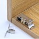 thumbnail image 4 of Gabinete de cuentas de acero inoxidable de 6 uds., hebilla de gabinete, puerta de gabinete, succión, 4 of 5