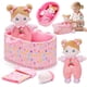 thumbnail image 1 of Set de muñecas blandas OUOZZZ 10 con muñeco de peluche, capazo y más, 1 of 6