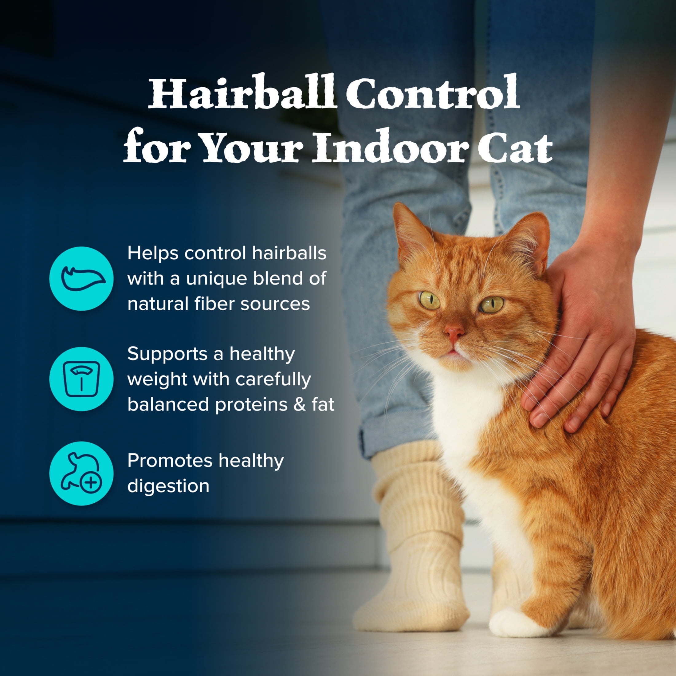 Blue Buffalo Wilderness Indoor Hairball Control Dry Cat Food, Grain-Free, Chicken, 5 lbs.
