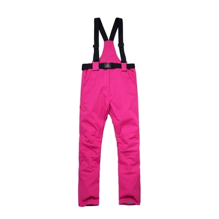 AherBiu Women s Snow Pants Ski Jumpsuits Waterproof Insulated Winter Snowboard Suspenders with Adjustable Strap