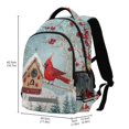 thumbnail image 3 of ALAZA Cardinal Bird Christmas Backpack Elementary School Bag Bookbag Travel Rucksack, 3 of 7