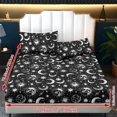 thumbnail image 6 of Qpednta Sun Moon Star Sheets Set 3 Piece Sheet Set with 1 Fitted Sheet and 2 Pillowcases Soft Bedding Set with Deep Pocket Fitted Sheet Washable Bed Sheets for Bedroom Decor, 6 of 7