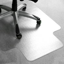 Floortex Cleartex Advantagemat Plus APET Chairmat - Carpet - 53" Length x 45" Width - Lip Size 12" Length x 25" Width - Rectangle - Clear | Bundle of 2 Each