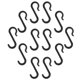 thumbnail image 3 of 24pcs S-shaped Hooks Hanging Keys Hooks Bathroom Towel Holder Plastic Kitchen Hooks, 3 of 4
