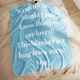 thumbnail image 3 of Cozy Comfort Get Well Gifts for Women - After Surgery Blanket with Inspirational Words Sympathy Gift for Elderly Adults Hug Soft Fleece Healing Blanket Blue 50x60 inch, 3 of 6