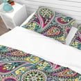 thumbnail image 4 of Designart 'Pattern Based on Traditional Asian Elements Paisley' Vintage Bedding Set - Duvet Cover & Shams, 4 of 4