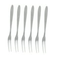 thumbnail image 4 of LIFKOME 20pcs Stainless Steel Fruit Forks Two Teeth Dessert Forks Practical Cake Forks Party Supplies for Home Banquet Bar, 4 of 8