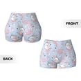 thumbnail image 5 of Fotbe Summer Cute Unicorns Seamless Shorts, Womens Workout Shorts High Waist Stretch Booty Short for Gym/Yoga/Running/Biking-Medium, 5 of 9