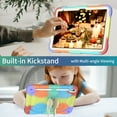thumbnail image 4 of Compatible with iPad 10th Gen 10.9" 2022, Case for Kids Boy Girl Gift, Cute Butterfly Wings Kickstand Shockproof Silicone Heavy Duty Rugged Cover with Shoulder Strap for iPad 10th Gen - Colorful/Red, 4 of 6