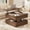 Walnut, variant on GUNAITO Lift Top Coffee Table with Storage and Hidden Compartment, Wood Square Coffee Table for Living Room, 31.5'' Small Center Table with Open Display Shelf for Dining Reception Room, Walnut