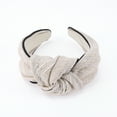 thumbnail image 5 of Unique Bargains 1 Pc Tie Stripes Headbands for Women Khaki, 5 of 6