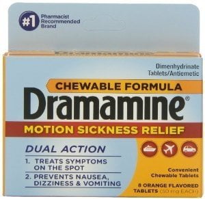 Dramamine 8-Count Orange Flavor Pack of 3