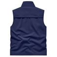 thumbnail image 4 of Sewkxo Mens Vests Outerwear Windproof Lightweight Softshell Vests Sports Sleeveless Jacket for Golf Hiking Fishing Running,Dark Blue XL, 4 of 7