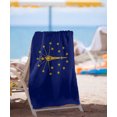 thumbnail image 2 of Indiana Flag Beach Towel, 30"x60" Beach Towel, 2 of 6