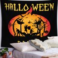 thumbnail image 2 of Tapestry Happy Halloween para pared, 150 x 130 cm, microtela de fibra, 2 of 2