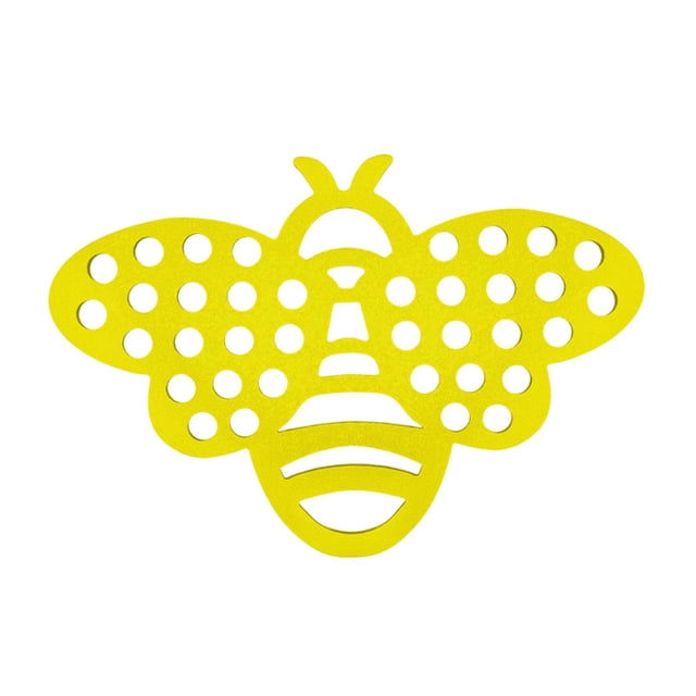 Estación de agua para abejas, bebedero flotante para abejas, compacto, para jardín o patio, fácil de usar. Amarillo