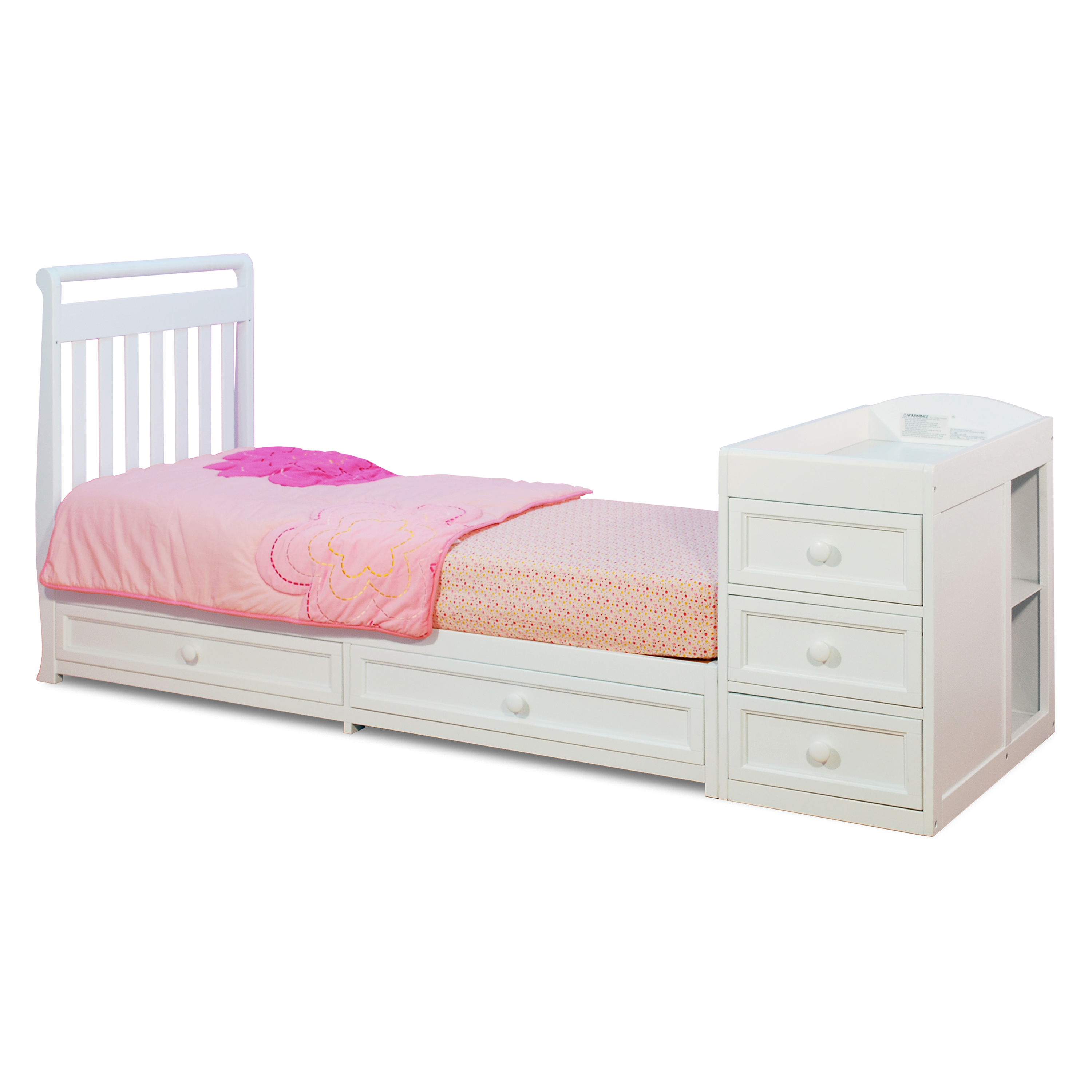 AFG Baby Furniture Daphne 2-in-1 Convertible Crib and Changer White - image 5 of 6