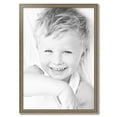thumbnail image 2 of ArtToFrames 26" x 37" Aged White Gold Picture Frame, 26x37 inch Silver Wood Poster Frame (WOM-2036),  Pack, 2 of 7