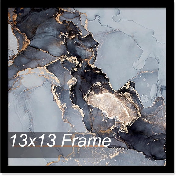 13x13 Frame, Black Picture Frame for 13 x 13 Square Picture Poster Photo, Light Weight and High Transparent 13 by 13 Frame for Wall - 1 Pack/Black/13 x13