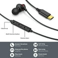 thumbnail image 3 of GFDYREE Écouteurs USB-C, Écouteurs USB Type-C Filaires Intra-Auriculaires Magnétiques à Réduction de Bruit avec Microphone pour iPhone 15 Pro Max Plus, iPad Pro, Samsung Galaxy S23 S22 S21 S20, Note 10, 3 of 7