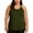 Army Green, variant on Qiopertar Plus Size Women's Casual Fashion Solid Color Sports Round Neck Sleeveless Tank Top Blouse Comfy Relaxed Yoga Vest with Sequin, Red 5XL