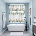 thumbnail image 3 of Eucalyptus Leaves Kitchen Curtains Sets for Windows 24 Inch Length, Farmhouse Pastoral Flowers Plants Rod Pocket Window Treatments Tier Curtains and Valances Set for Bedroom/Bathroom, 3 of 8
