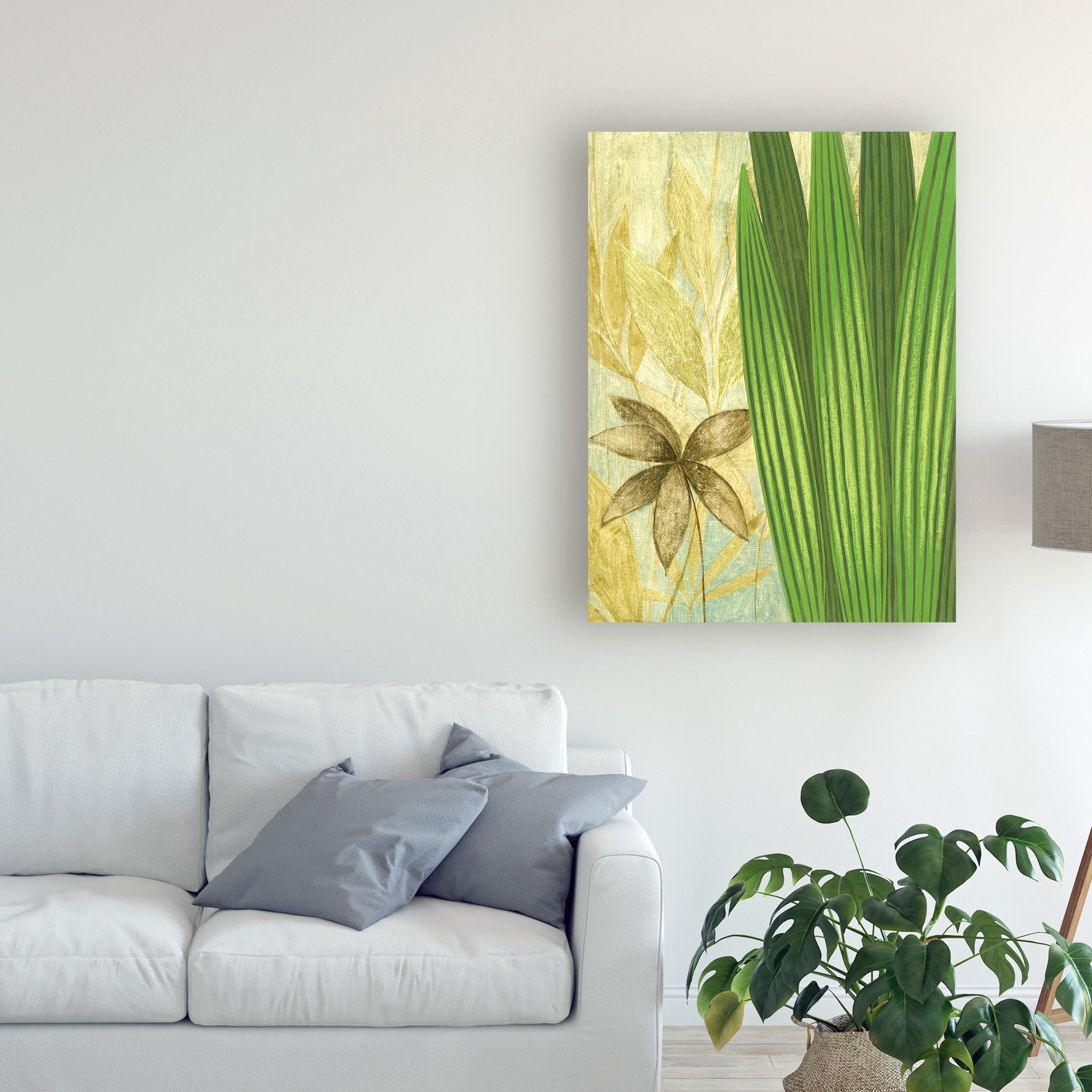 Trademark Fine Art 'Tall Narrow Palm' Canvas Art by Pablo Esteban