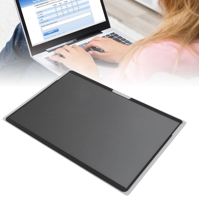 Laptop Screen Private Filter, 13 Inch Blue Light Blocking Washable Adhesive Laptop Screen Protector Precise Cutout for Notebook