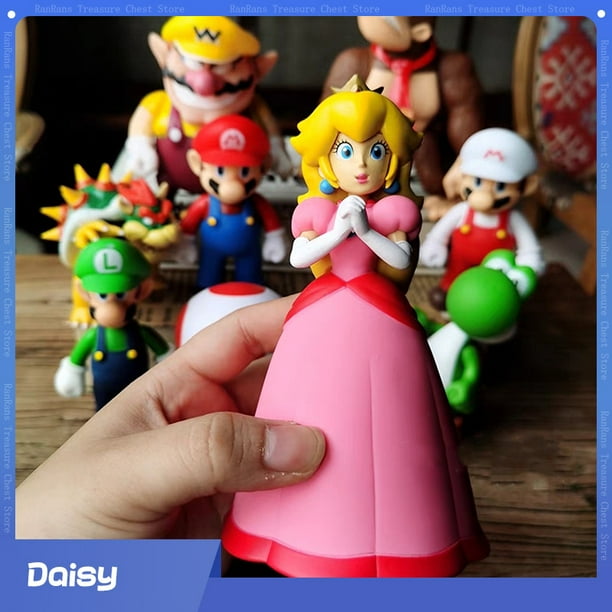Figuras de acción de Super Mario Bros, Princess Daisy Rosalina Bowser, juguetes de PVC de Anime, muñecas de juego, regalos para niños