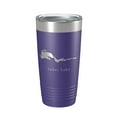 thumbnail image 1 of Sebec Lake Map Tumbler Travel Mug Insulated Laser Engraved Coffee Cup Maine 20 oz Purple, 1 of 1