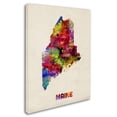 thumbnail image 3 of Trademark Fine Art "Maine Map" Canvas Wall Art by Michael Tompsett, 3 of 4