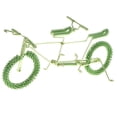 thumbnail image 4 of Figura de bicicleta de metal con modelo tándem creativo, adorno decorativo para el hogar Verde, 4 of 7