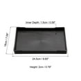 thumbnail image 2 of Bandeja de comida rápida Uxcell 10x7", bandeja rectangular de plástico multiusos para restaurante, hogar y cocina, negra, 2 of 5