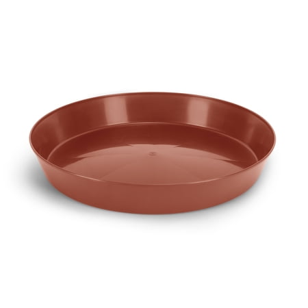 Austin Planter 10 inch (8.3 Inch Base) Single Plant Saucer - Terra Cotta Colored Polypropylene Made in USA