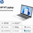 thumbnail image 3 of HP 14'' HD Business Laptop, AMD Athlon 7120 Processor, 4GB RAM, 256GB SSD, Long Battery Life, Moonlight Blue, 12-month Office 365 Included, Win11 Home in S Mode with Mazepoly Accessories, 3 of 6