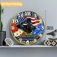 thumbnail image 2 of 12 Inch Patriotic Wall Clock, USA 250th Anniversary Wooden Round Wall Clocks with Silent Non-Ticking Quartz Movement, Battery Operated, Art Decor Hanging Clock for Kitchen, Bedroom, Living Room, 2 of 9