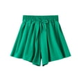 thumbnail image 2 of Bxsruta Shorts for Kids, Elastic Waist Ribbon Detail Kids Shorts, Casual Work Pants with Pocket, 2 of 3