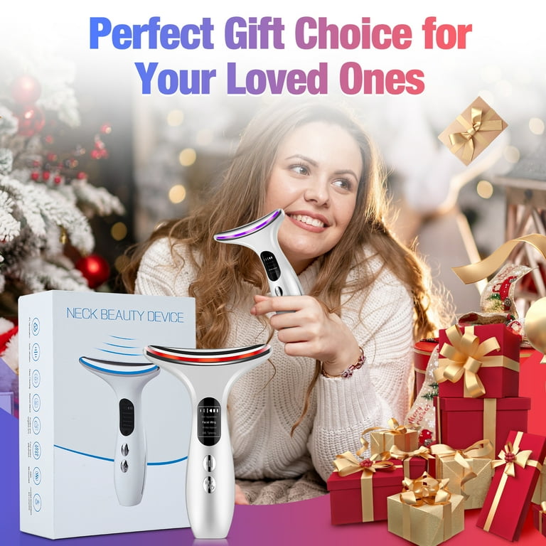 Neck Face Massager, Led Face-Lifting Device Electric Face