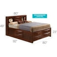 thumbnail image 3 of Glory Furniture Marilla King Storage Bed in Cherry, 3 of 8
