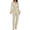 Beige, variant on Women Long Sleeve Sequin Jumpsuit Polyester Spandex for Party and Club