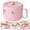 Pink 5.75x4.13in, variant on FURNIX Dinosaur Stainless Noodle Bowl,Practical Instant Noodle Bowl With Lid Handle,304 Stainless Dust-Proof Soup Bowl,Portable School Work Picnic Meal Container,Ergonomic Handle Heat-Retaining Bowl